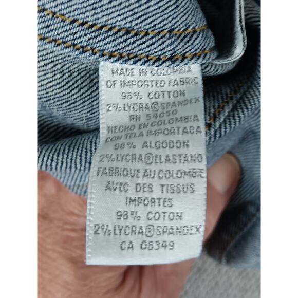 Jones New York Sport Vintage Jean Jacket Women Small Blue Button Denim Pockets - Picture 7 of 14